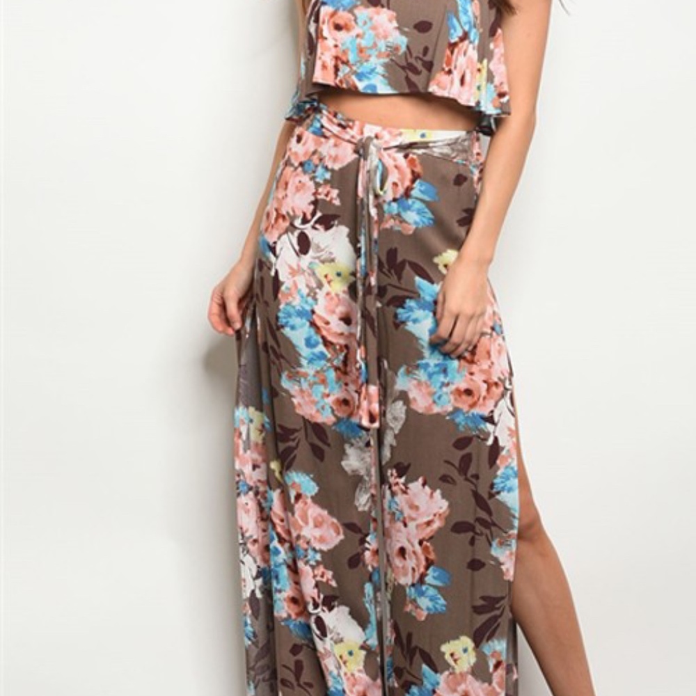 Floral Flowers 2 Piece Set